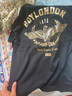 BOY LONDON【榮耀使者】短袖男女秋季燙金麥穗老鷹黑色T恤N01906 黑色 XL 曬單實(shí)拍圖