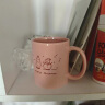 贝瑟斯陶瓷杯子大容量情侣咖啡杯早餐杯生日礼物咖啡杯子 粉色雪人 实拍图