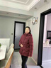 珂儷莎中老年人媽媽冬裝短款羽絨棉服外套奶奶冬季加絨加厚連帽棉衣棉襖 JF1818-酒紅色【加厚棉服】 2XL 【建議105-120斤】 曬單實拍圖