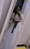 鉑朗尼奧高三學(xué)生成人禮服女18嵗禮服高中畢業(yè)典禮仙氣藝考主持人伴娘服夏 米白色 XXL 曬單實拍圖