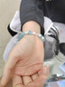 topgirL海藍寶手串女簡(jiǎn)約7A冰透貓眼石跑環(huán)學(xué)生盤(pán)玩水晶手鏈飾品生日禮物 海藍寶手鏈 曬單實(shí)拍圖