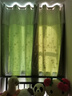 歐薇娜簡(jiǎn)約現代窗簾雙層帶紗小清新客廳臥室遮光公主風(fēng)窗簾成品陽(yáng)臺飄窗 綠色：布紗雙層一體 寬1.5x高2.7 一片【打孔】可改短 曬單實(shí)拍圖