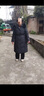 雪中飛羽絨服女長(zhǎng)款冬季保暖連帽狐貍毛領(lǐng)中老年收腰顯瘦外套 黑色 3XL 曬單實(shí)拍圖