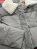 派吉鯊翻領(lǐng)棉服女冬季2025新款今年流行時(shí)尚棉衣短外套羊羔絨娃娃領(lǐng)棉衣 灰色 L 【100-120斤】 曬單實(shí)拍圖