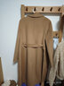 深呼吸DEEP BREATH女裝蠶絲羊毛雙面呢大衣外套女（附腰帶）A400512 駝 M (3) 曬單實(shí)拍圖