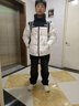 李寧保暖丨短羽絨服情侶款春季撞色滿印寬松80%鴨絨運(yùn)動(dòng)外套 黑白冰裂紋-2 M 曬單實(shí)拍圖