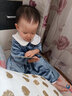 童泰女童連衣裙秋季女寶寶衣服裙子韓版時(shí)尚翻領(lǐng)洋氣長(zhǎng)袖公主裙 藍(lán)色 80 cm 曬單實(shí)拍圖