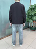 羅蒙（ROMON）夾克男士春夏季新款休閑運(yùn)動(dòng)外套翻領(lǐng)薄款純色上衣服潮流男裝 8302黑色 2XL 【建議135-150斤】 曬單實(shí)拍圖
