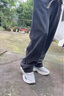 洛夢(mèng)希菲品牌運動(dòng)鞋男夏季新款透氣網(wǎng)面厚底老爹鞋防滑減震休閑跑步鞋男 灰色 42 曬單實(shí)拍圖