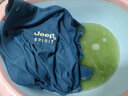 JEEP SPIRIT男速干PoloT恤薄款休閑夏季新款短袖冰絲衫商務(wù)大碼上衣 孔雀藍(lán) 5XL 180-195斤 曬單實(shí)拍圖
