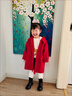 Radinka2025秋冬新款女童大衣紅色過(guò)年拜年服中大童韓版中長(cháng)呢子外套LYF 紅色-無(wú)挎包 160 曬單實(shí)拍圖