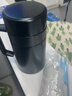 斐月伽保溫杯男士泡茶杯男款帶手柄杯子女304不銹鋼大容量男生保溫水杯 黑色400ml 曬單實(shí)拍圖
