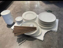 INMIND HOUSE碗碟套裝家用餐具碗具飯碗盤(pán)子白色碗盤(pán)碗筷輕奢高級感簡(jiǎn)約餐盤(pán) 10人食57件套 曬單實(shí)拍圖