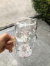 弗萊文茨可愛卡通耐高溫玻璃杯大容量透明水杯家用果汁杯牛奶杯小號(hào)涼水壺 斑點(diǎn)狗-透明耐高溫涼水壺800ml 曬單實(shí)拍圖