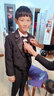 羅蒙男童西裝兒童燕尾服套裝鋼琴小提琴花童畢業(yè)演出服中大童男孩禮服 五件套 外套褲子襯衫馬甲領(lǐng)結(jié) 150 曬單實(shí)拍圖