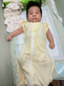Mymini嬰兒投降式睡袋夏季超薄防驚跳竹纖維莫代爾寶寶襁褓睡覺(jué)0-6個(gè)月 米黃莫代爾 S(6-11斤) 曬單實(shí)拍圖