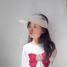 寬葉竹兒童防曬帽子夏季遮陽帽學(xué)生女童男寶寶女孩空頂太陽帽 米白色 可調(diào)節(jié)均碼6-15歲 曬單實(shí)拍圖