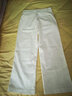 Polo Ralph Lauren 拉夫勞倫【七夕禮物】女裝 經(jīng)典款闊腿卡其褲RL23037 100-白色 S (6) 曬單實(shí)拍圖