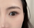 miomi月拋美瞳中大直徑自然混血彩色隱形眼鏡2片裝 【奶杏粉茶棕14·2】月拋2片裝 0度 曬單實(shí)拍圖