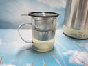 HUYO玻璃泡茶杯茶水分離杯子家用耐高溫加厚茶壺辦公室帶過(guò)濾喝茶杯 耐高溫玻璃杯+304鋼濾網(wǎng) 曬單實(shí)拍圖
