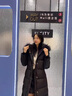 皮爾卡丹（pierre cardin）長(cháng)款羽絨服女2024年新款冬季時(shí)尚韓版過(guò)膝大毛領(lǐng)超長(cháng)加長(cháng)加厚 黑色 / 清針大毛領(lǐng) S 80-100左右 曬單實(shí)拍圖