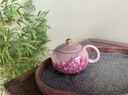 陶羽粉色汝窯國色天香西施壺家用高端一人功夫茶具陶瓷大號泡茶壺單壺 仿宋粉汝「國色天香-西施壺」 曬單實(shí)拍圖
