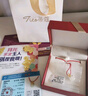 蒂蔻（Tico）可愛玉兔黃金吊墜女鑲嵌和田玉生肖兔本命年項(xiàng)鏈望月兔金鑲玉吊墜 曬單實(shí)拍圖