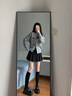 HIPPATIA百褶裙女2025秋季新款高腰顯瘦學院風JK半身制服裙大碼a字短裙爵士黑 【秋冬款MN001】M (建議95-105斤) 曬單實拍圖