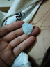 祥禎福珠寶（XIANGZHENFU JEWELRY）翡翠淡綠佛公吊墜18K金鑲嵌玉佛女冰糯種大肚笑佛掛墜 曬單實(shí)拍圖