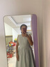 獨束大碼女裝通勤氣質(zhì)小香風(fēng)西裝外套連衣裙兩件套2025春季新品 月白藍-連衣裙 L (尺碼：2) 拍前和客服確認尺碼 曬單實(shí)拍圖