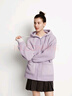 森馬（Semir）外套女仿羊羔毛搖粒絨雙面穿寬松撞色2025冬連帽夾克109725108025 曬單實(shí)拍圖