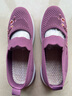 梵昇昱布鞋女?huà)寢屝〔叫孢m老人鞋軟底繡花奶奶鞋中老年休閑鞋一腳蹬 布鞋G-SK6紫色【38】 曬單實(shí)拍圖