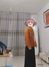 恒源祥雙面呢羊絨大衣女橘色中年媽媽高端秋冬短款寬松小個(gè)子羊毛呢外套 磚紅色 贈送運費險 2XL 建議156斤-170斤 曬單實(shí)拍圖
