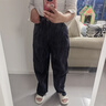 佐丹奴條絨褲子女秋冬純棉燈芯絨復古風(fēng)一字口袋休閑褲05414674 藍灰色 深夜藍 30 曬單實(shí)拍圖