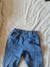 安奈兒商場(chǎng)同款女童裝全腰牛仔七分褲2024夏季新款微喇休閑褲百搭 中藍牛仔 130 曬單實(shí)拍圖