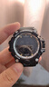 多功能運動(dòng)手表男電子表初中生小學(xué)生夜光防水鬧鐘兒童手表青少年 黑色 曬單實(shí)拍圖