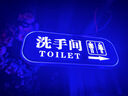 男女衛(wèi)生間標(biāo)識牌發(fā)光洗手間標(biāo)識牌定做個性led指示牌wc廁所標(biāo)識提示導(dǎo)向牌 主圖款單面向左 15x40cm 曬單實拍圖