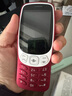 HMD3210巴薩版 4G全網(wǎng)通 傳承諾基亞經(jīng)典 2.4英寸雙卡雙待 直板按鍵學(xué)生功能機備用AI手機 紅色 曬單實拍圖