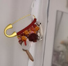 祥隱【普陀山直發(fā)】寶寶別針?gòu)雰禾夷緞和o(hù)身壓驚防驚嚇朱砂掛件 【寶寶別針】安睡款生肖蛇 曬單實(shí)拍圖