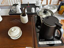 瓷牌茗茶具（cipaiming teaset）茶具整套家用客廳全自動(dòng)茶臺燒水壺一體式高檔辦公室會(huì )客泡茶套裝 電木紋九濤茶盤(pán)+黑色電熱爐 曬單實(shí)拍圖