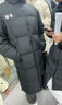 李寧火鍋羽絨服丨情侶冬季石墨烯保暖防潑水抗靜電科技連帽長(cháng)羽絨服 黑色(507款)-2 XL 曬單實(shí)拍圖