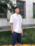 安初夏冰絲純色POLO衫男士短袖夏季韓版寬松翻領(lǐng)半袖衣服男裝時尚打底衫 深灰色+白色 XL【120-140斤】 曬單實拍圖
