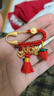 潮宏基生肖龍黃金轉(zhuǎn)運珠嬰兒胸針孕婦別針出生周歲寶寶滿月禮物 平安順?biāo)?曬單實拍圖