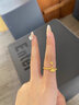 中國黃金（CHINA GOLD）黃金戒指女足金神龍擺尾本命年生肖龍年指環(huán)七夕送女朋友生日禮物 神龍擺尾戒指 約3.4g 曬單實拍圖