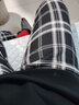 SANMKOYA加絨加厚闊腿褲女生秋冬季休閑褲運(yùn)動(dòng)拖地褲寬松垂感燈芯直筒褲子 黑色【春秋款】 L 議【100-120斤】 曬單實(shí)拍圖