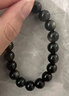 石玥珠寶精品10mm天然金沙黑曜石手串本命年轉(zhuǎn)運珠佛珠手鏈男女士水晶瑪瑙 金沙黑曜石手串 曬單實拍圖