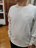 卡賓（CABBEEN）【仿麂皮絨】貼布刺繡衛(wèi)衣男2024秋季新款潮牌情侶裝套頭圓領(lǐng) 杏色15 L (175) 50 曬單實拍圖
