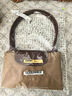 瓏驤（LONGCHAMP）新品 女士大號長(cháng)柄可折疊手提單肩餃子包托特包購物袋女包 1899 089 P86 沙丘色 曬單實(shí)拍圖
