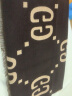GUCCI古驰双G提花女士男士羊毛真丝双面围巾[礼物] 棕色和米色 均码 实拍图