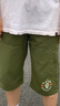POUM休閑工裝七分褲男士夏季潮流速干冰絲運動(dòng)短褲TQ05牛油果綠M 曬單實(shí)拍圖